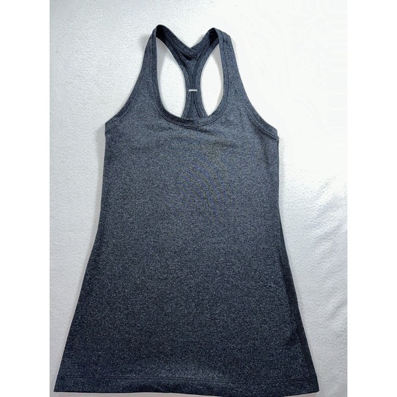 Lululemon Tops - Lululemon Women's Racerback Tank gray Size 4 EUC Yoga Hiking Active Wear